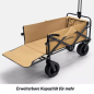 Preview: Qunature | Faltbarer Campingwagen – Stabiler Bollerwagen mit 180L Volumen, bis 150 kg belastbar